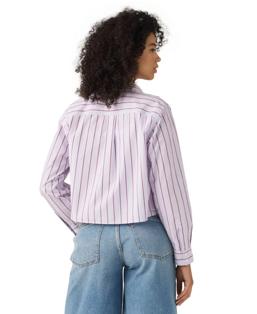 Женская рубашка с длинным рукавом Sully Levi's, Adora Stripe Lavender Blue — фото 4