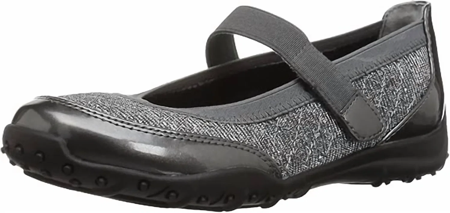 Детские туфли для девочек Мэри Джейн с блеском Ada Mary Jane Nina Kids, Pewter