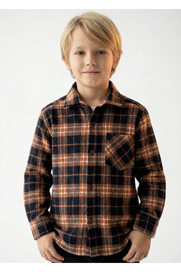 Детская рубашка для мальчиков с длинным рукавом Lumberjack Doctor Junior, Brown