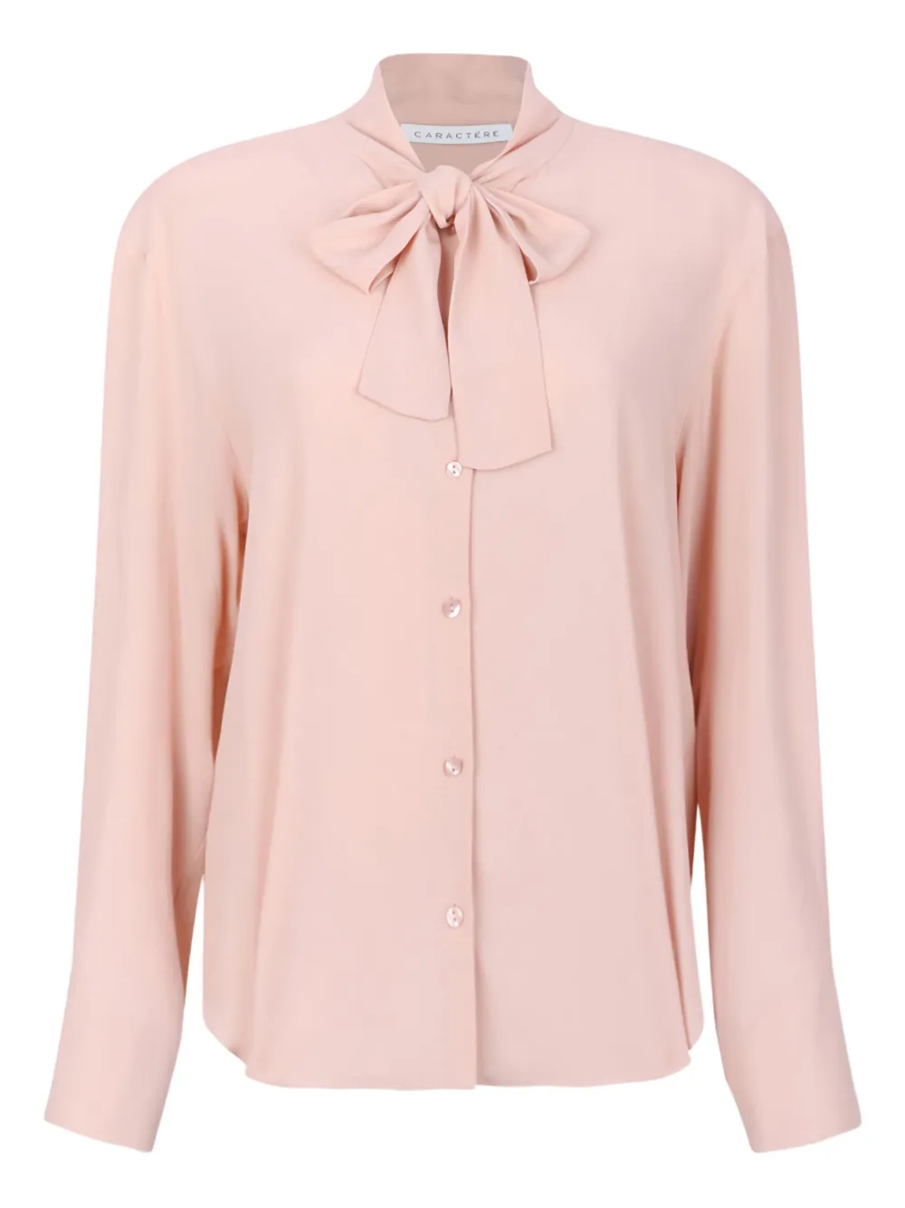 

Рубашка с бантом на пуговицах Caractère, розовый