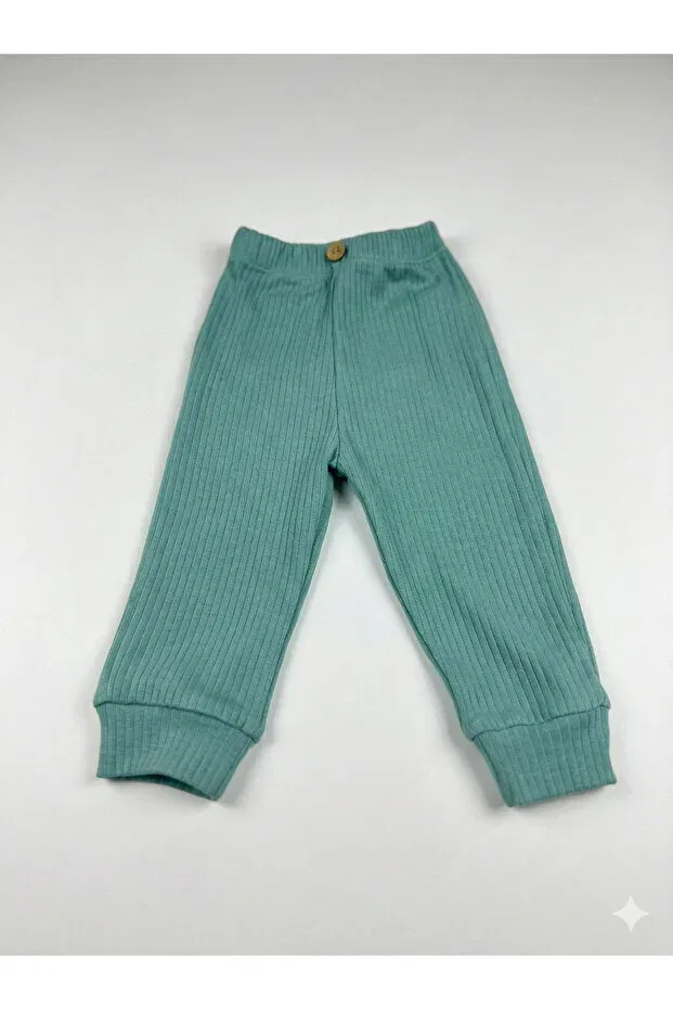 Детские леггинсы для девочек хлопковые Tinytrends, Mint