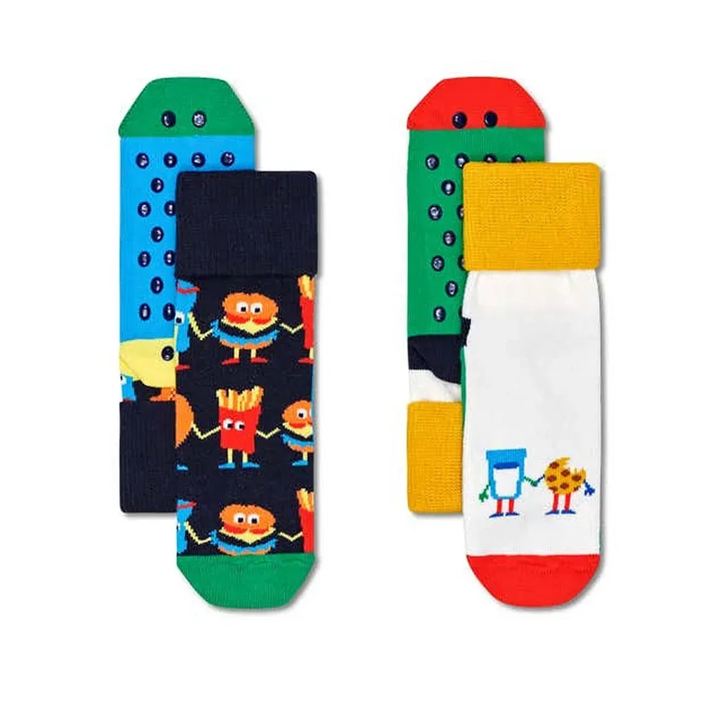 Носки антискользящие Food Friends 2 пары Happy Socks, мультиколор