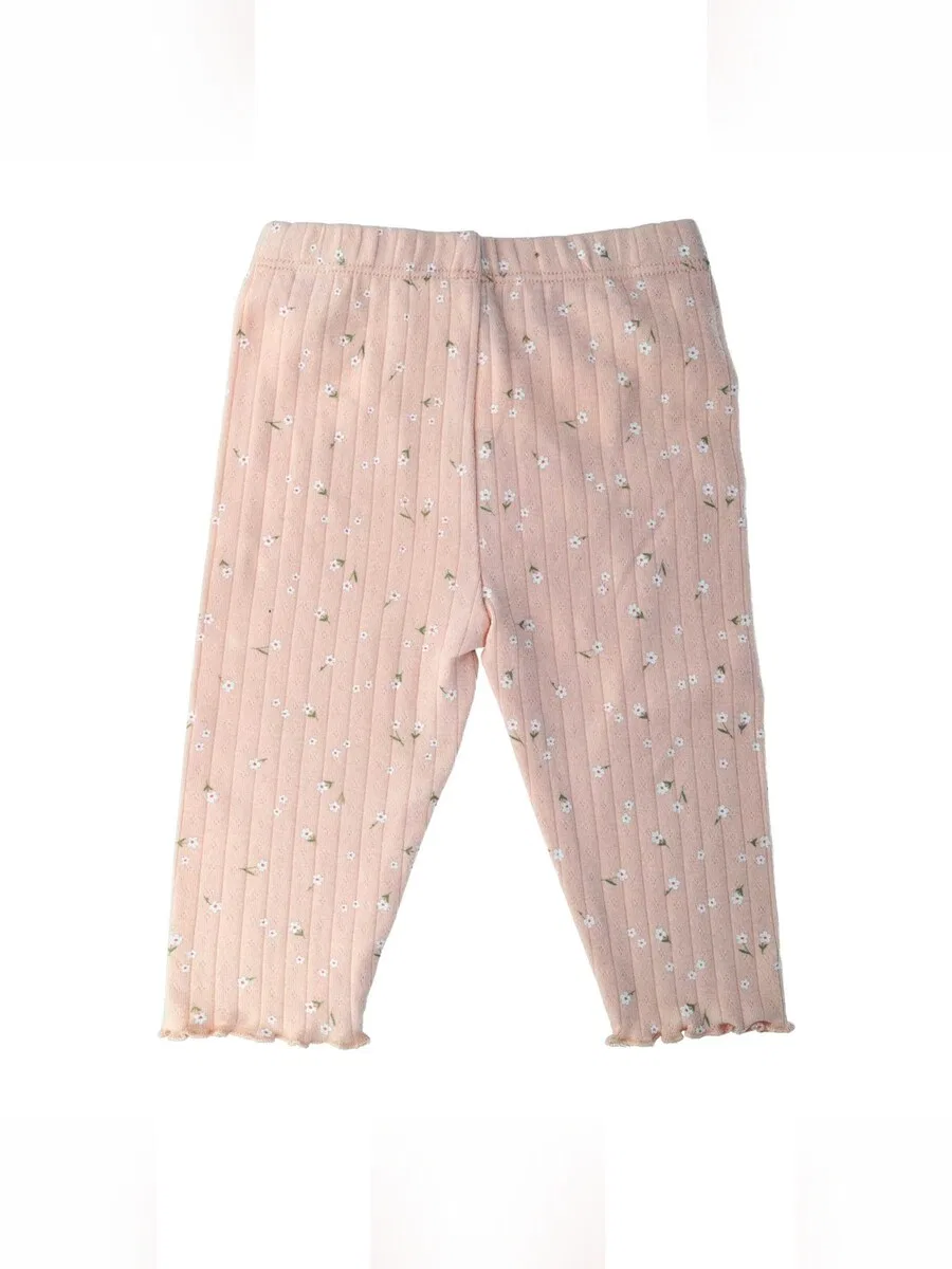Брюки MAXIMO Regular 'BABY GIRL-Leggings Jersey AOP Blumen' в розовом цвете — фото 2