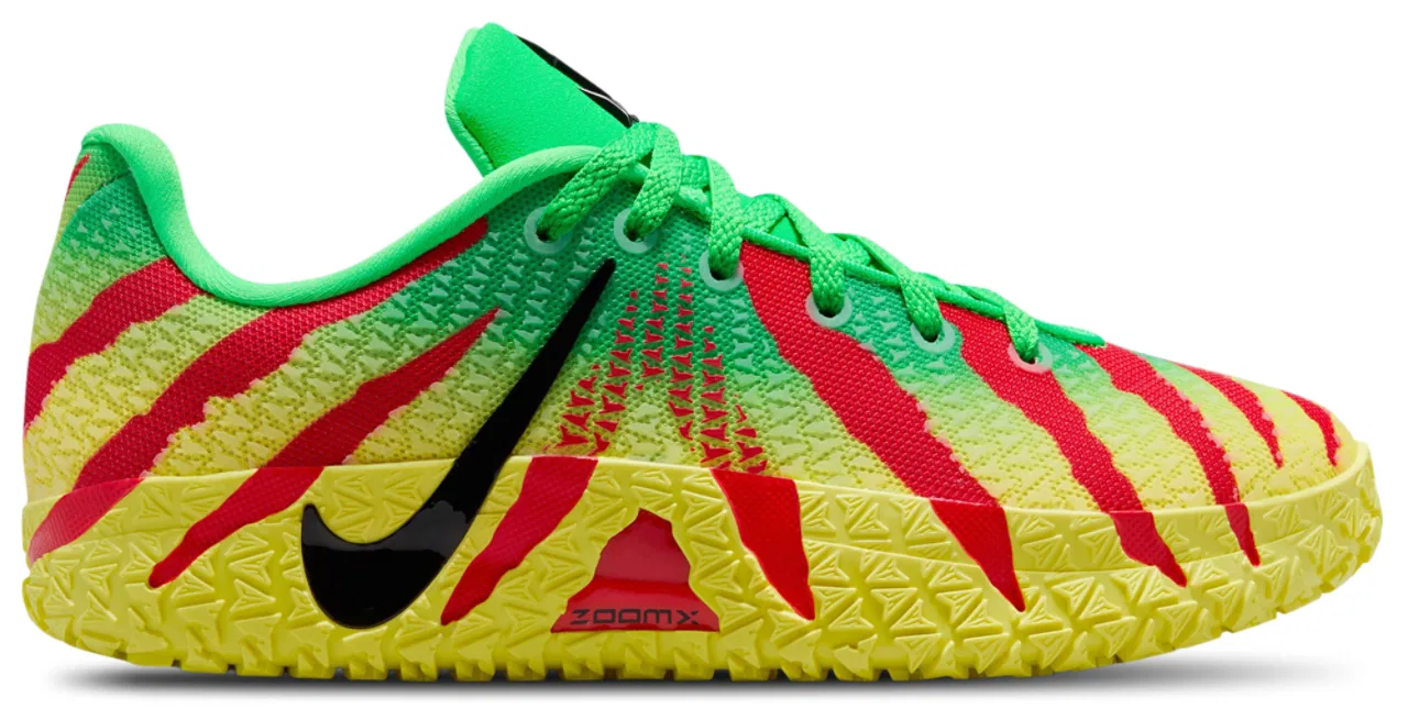 Кроссовки для мальчиков Ja 3 JP Nike, цвет Green Spark/Black/University Red