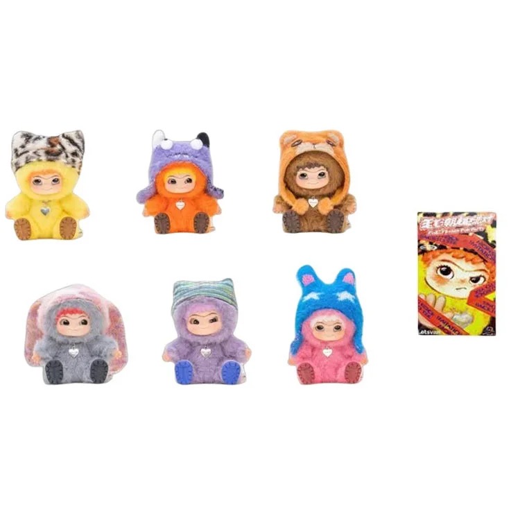 

Сюрприз-бокс с коллекционной фигуркой Wakuku Letsvan Fuzzy Collection Figure Mystery Boxes 9 см, 1 случайная коробка