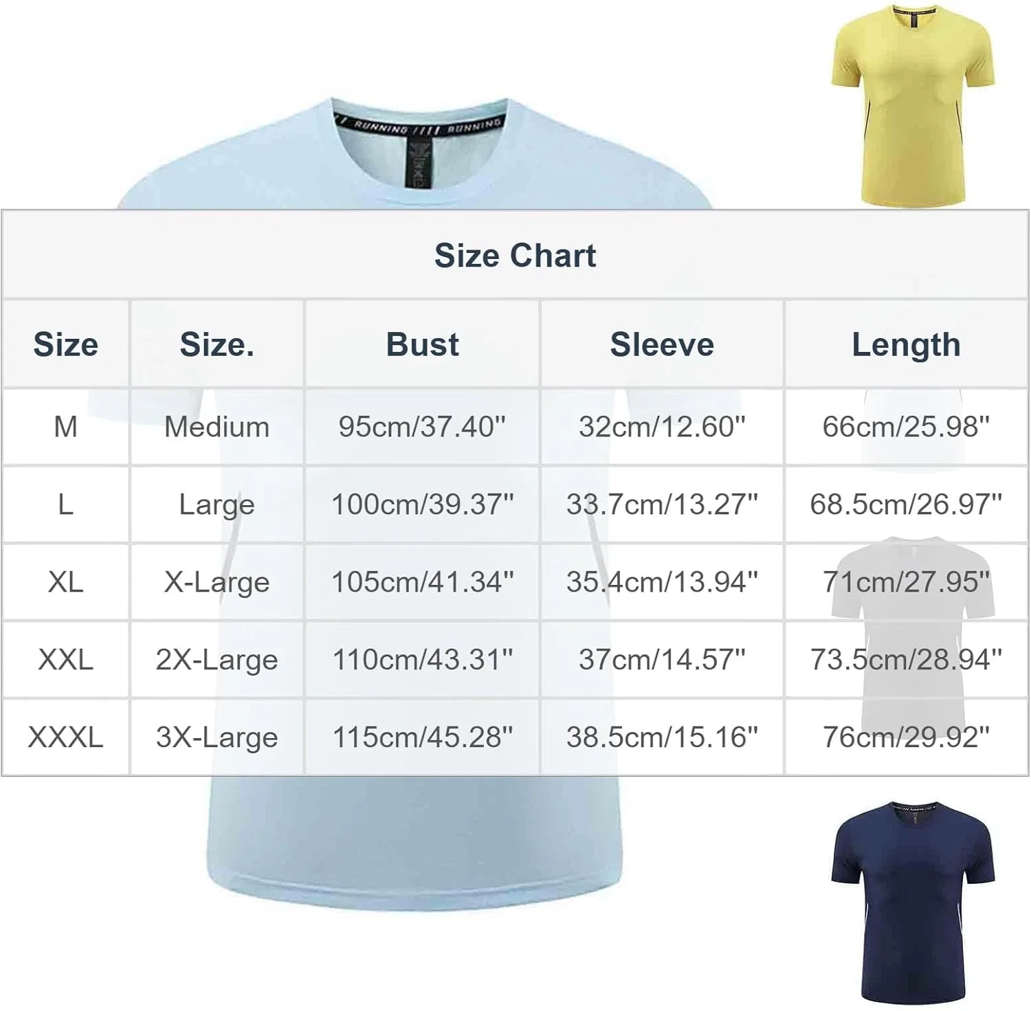 Мужская спортивная футболка для бега Athletic Running, Yellow-02 — фото 4