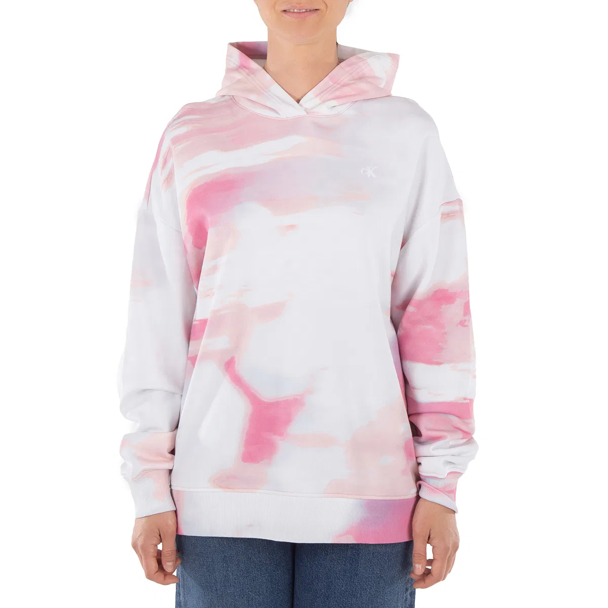 Худи из органического хлопка Diffused Skyscape Classic Hoodie Calvin Klein, Diffused Skyscape