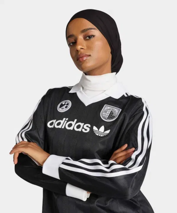 Футболка с длинным рукавом Adidas, черный — фото 3