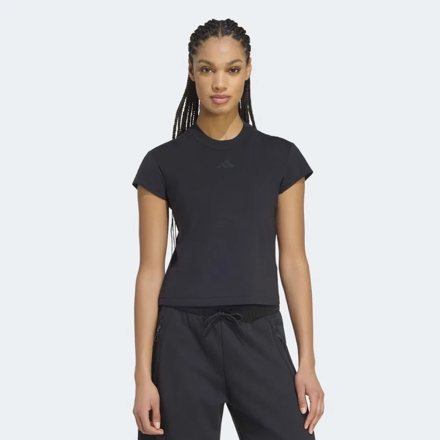 Женская футболка с принтом adidas KF6367 W Z.N.E. BB TEE, Черный