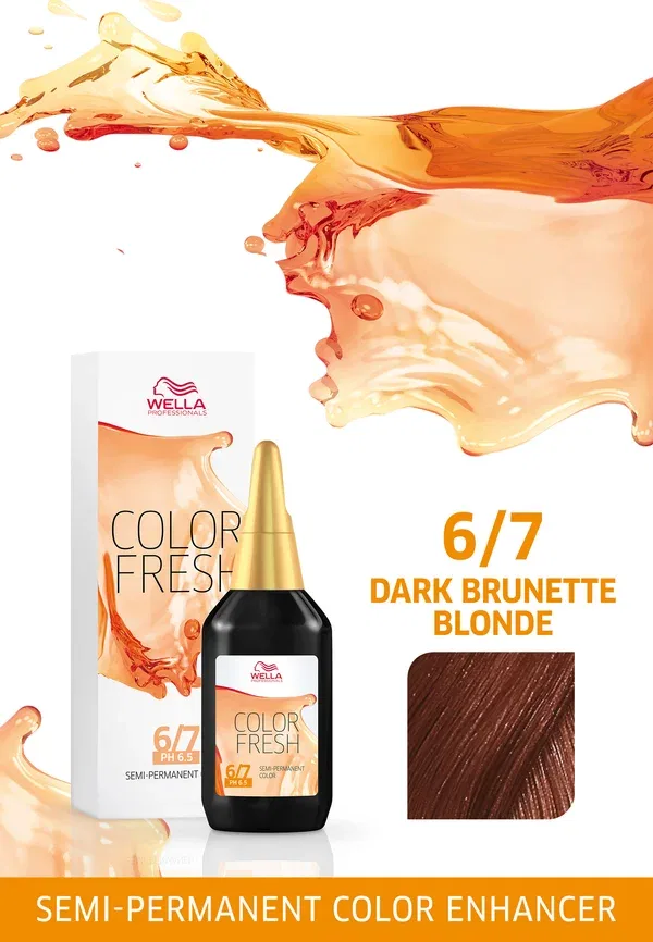 Краска для волос, увлажняющая, Color Fresh, Wella, Dark Blonde Brown, 75 мл — фото 2