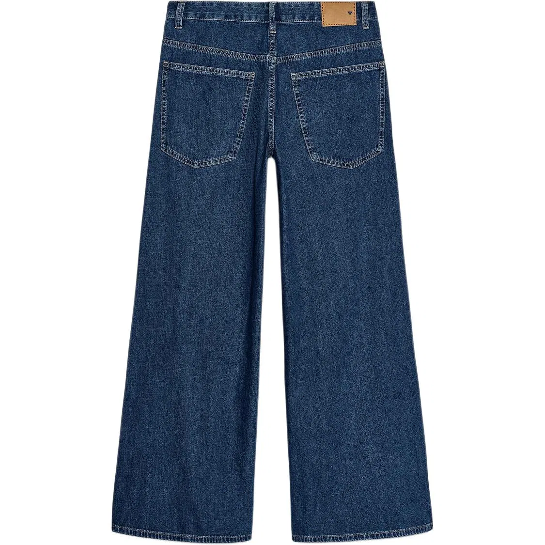 Женские джинсы свободного кроя с широкими штанинами Sea Blue ZARA, Sea Blue — фото 3