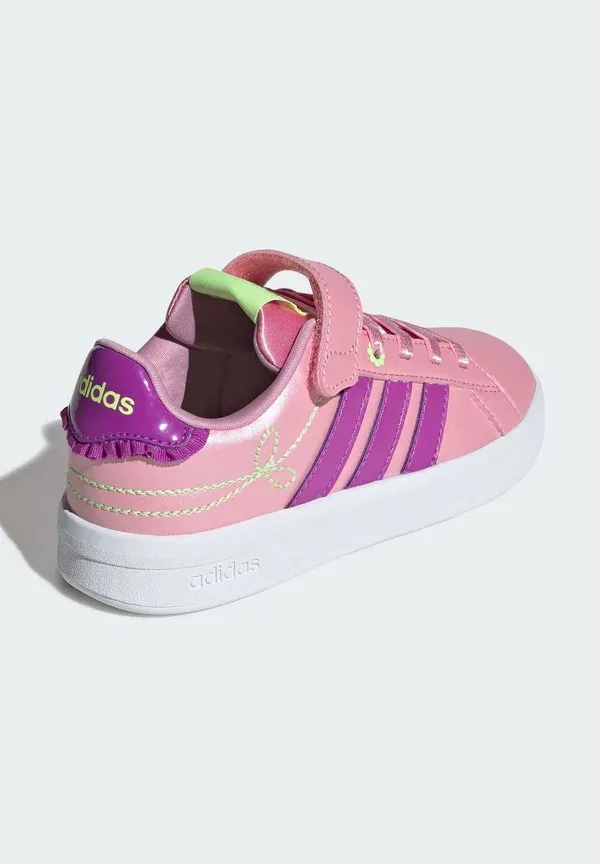 Детские кроссовки Grand Court 3.0 для девочек Adidas Sportswear, желтый/фиолетовый — фото 4