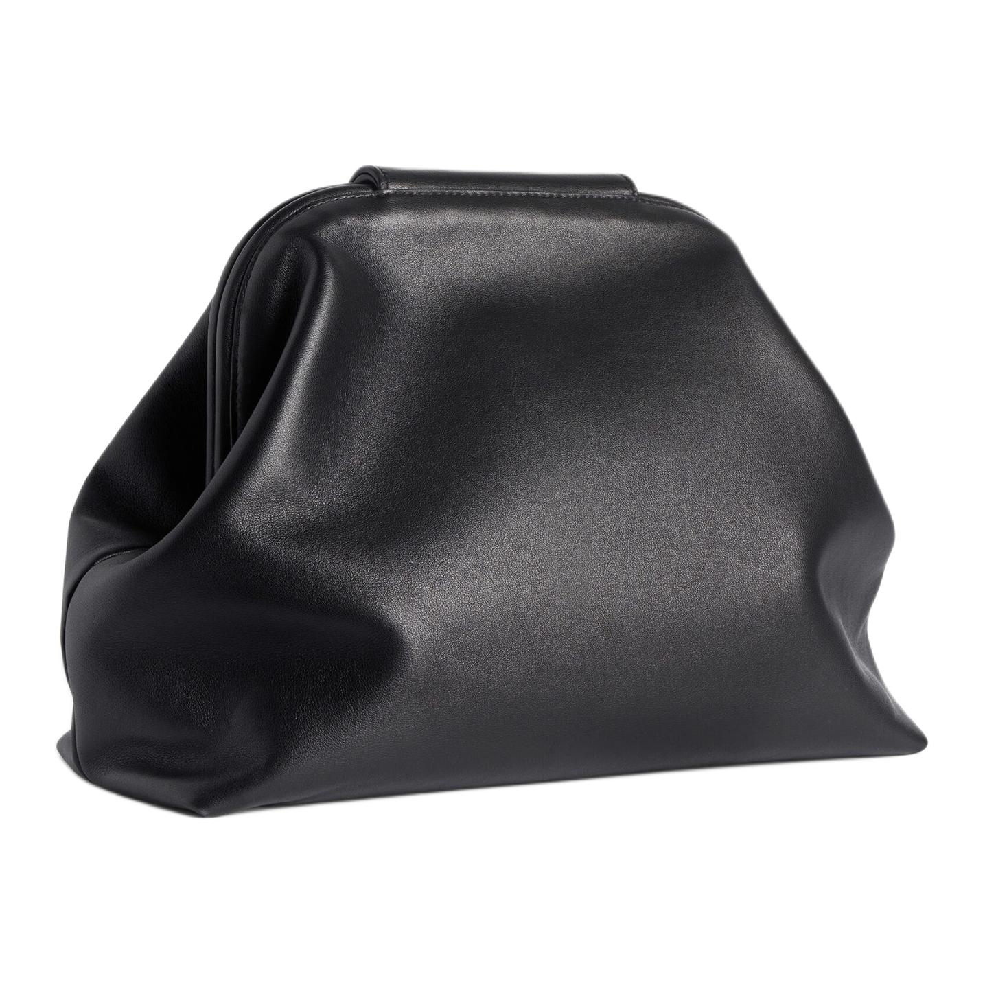 Balenciaga Средняя женская сумка из коровьей кожи черная — фото 2