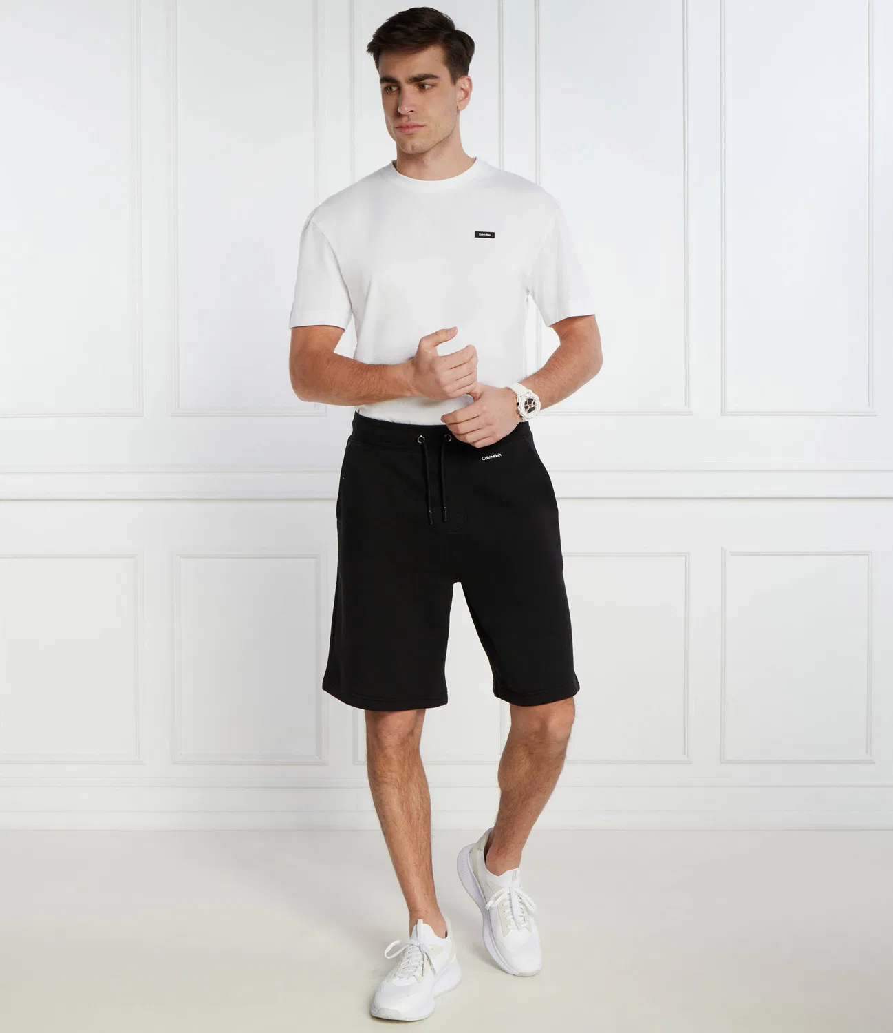 Футболка с круглым вырезом Calvin Klein, Bianco — фото 2