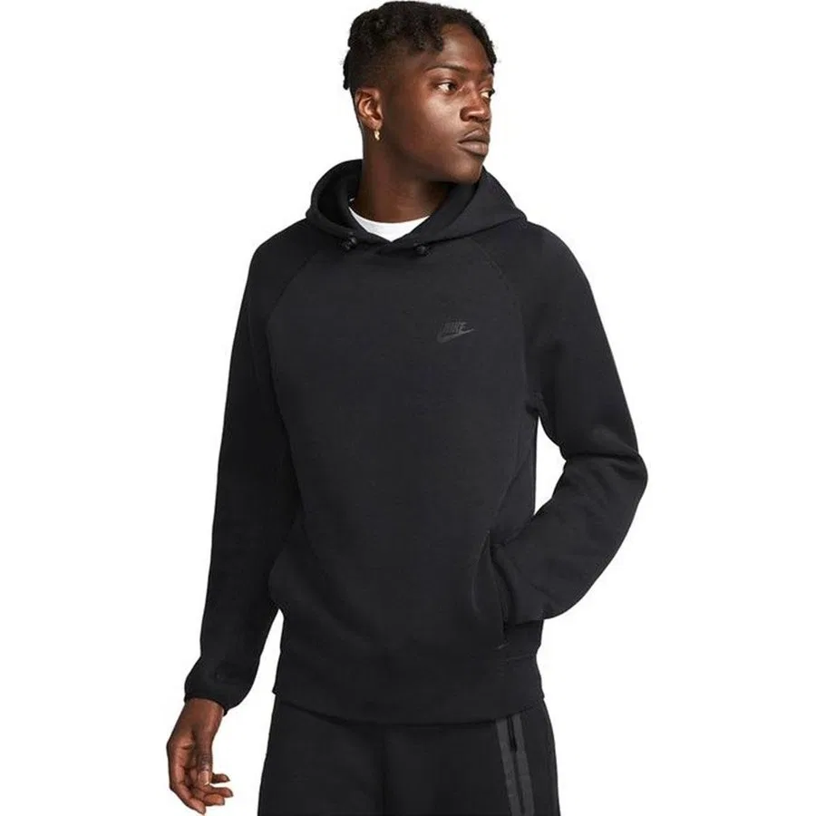 Свитшот мужской с капюшоном Tech Fleece Nike, Черный — фото 2