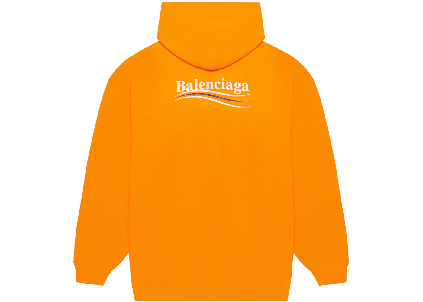 Мужской худи свободного кроя Balenciaga, Fluo Orange — фото 2