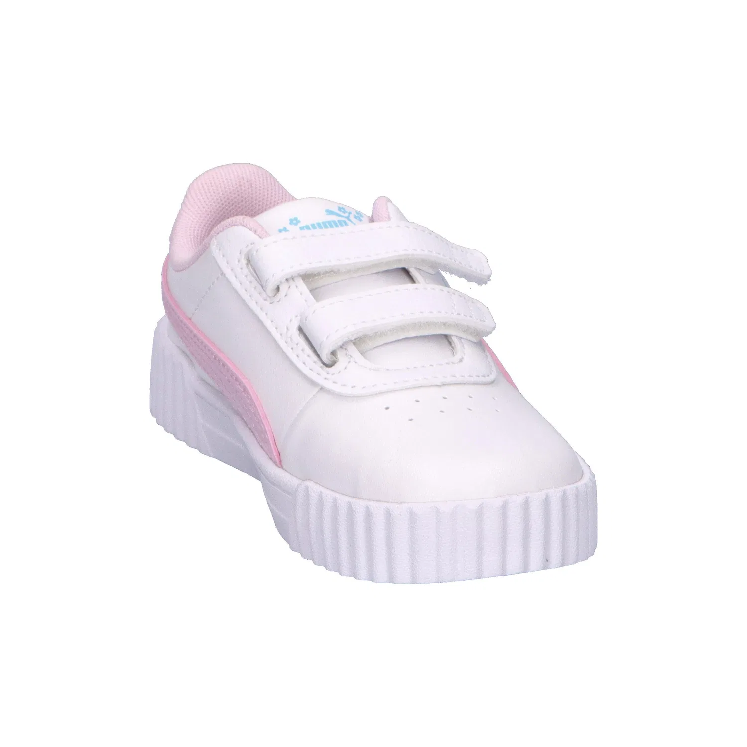 Детские кроссовки для девочек с дизайном Carina 3.0 Jelly Heaven Puma, Цвет Weiss Rosa Weiss — фото 2