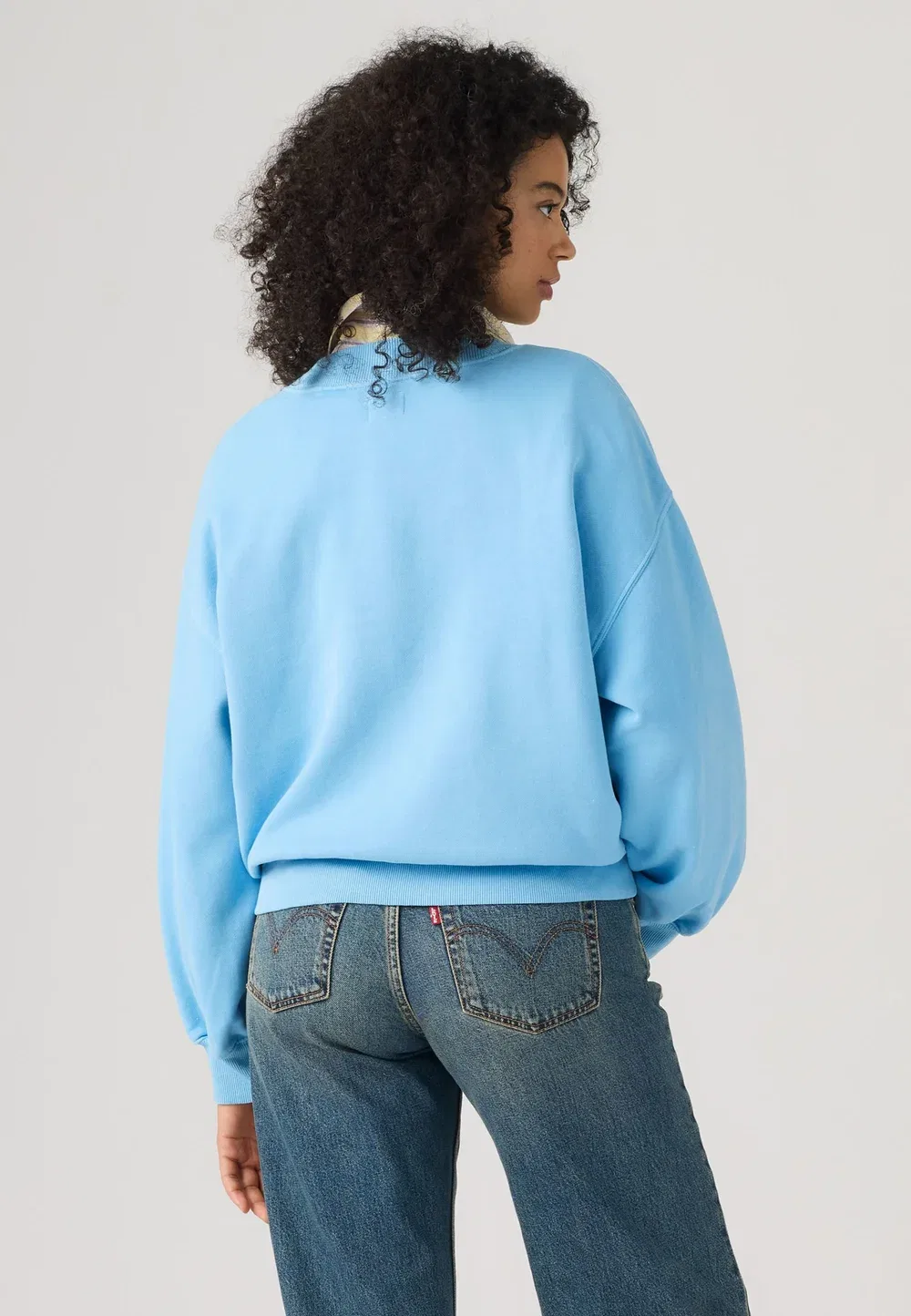 Винтажная толстовка Levi'S, H226 Womens Fleece Alaskan Blue Brushed Fleece — фото 2