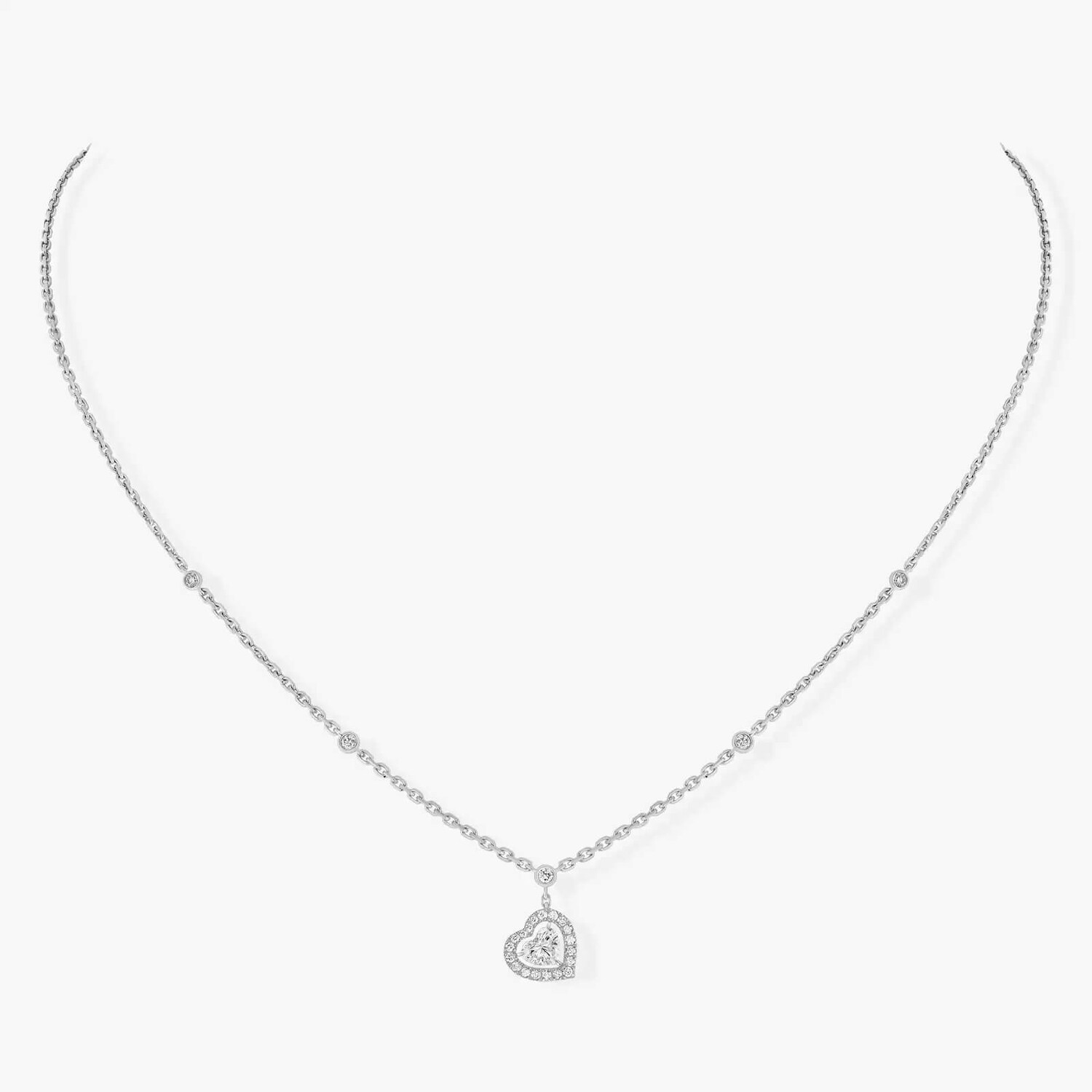 

Колье Messika Joy Cœur Diamond 0.15CT, белое золото/бриллианты