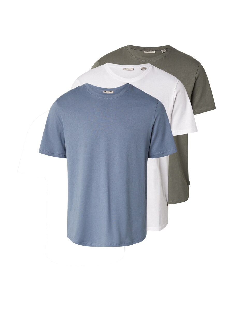 

Широкие брюки со складками спереди Only \u0026 Sons ONSMatt, Dusty blue/Basalt grey/White