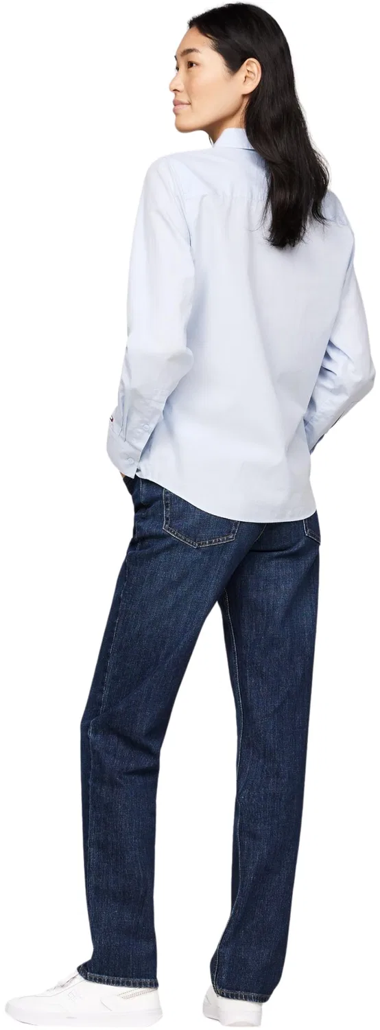 Женская хлопковая рубашка Tommy Hilfiger, Breezy Blue — фото 2