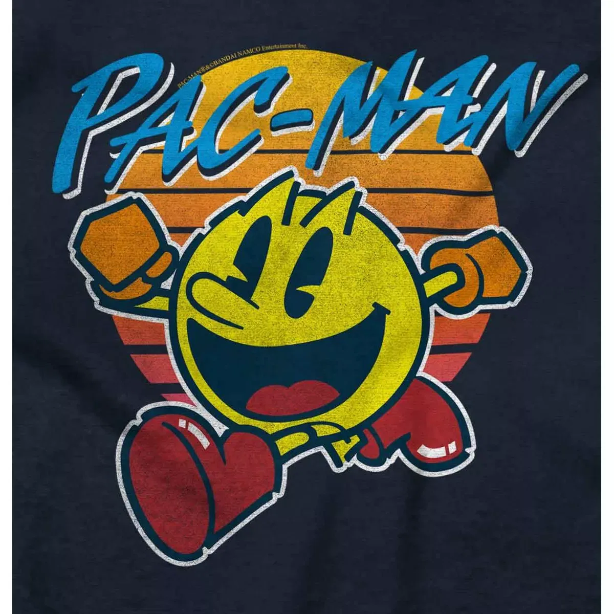 Детский боди-комбинезон с принтом PACMAN Vintage Retro Video Game Brisco Brands, Navy — фото 2