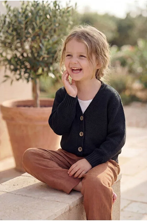 Детский кардиган хлопковый Babily, Black
