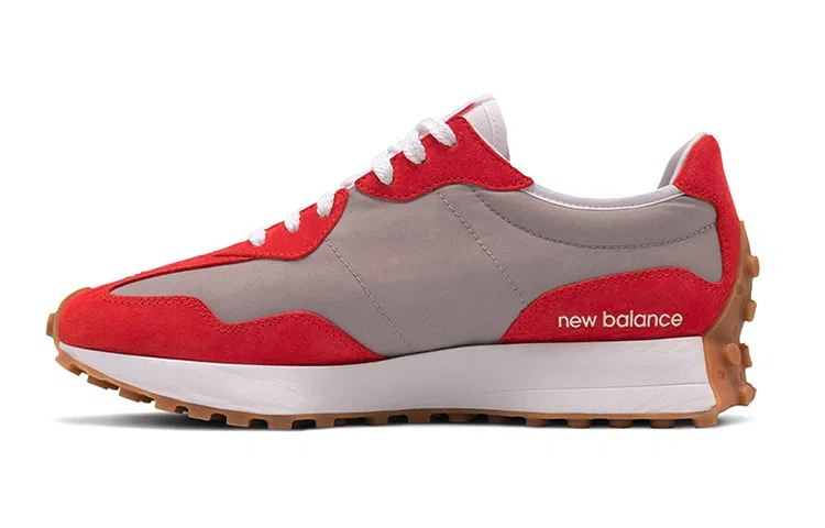 Детские кроссовки из кожи New Balance, Цвет Blue Red Gray