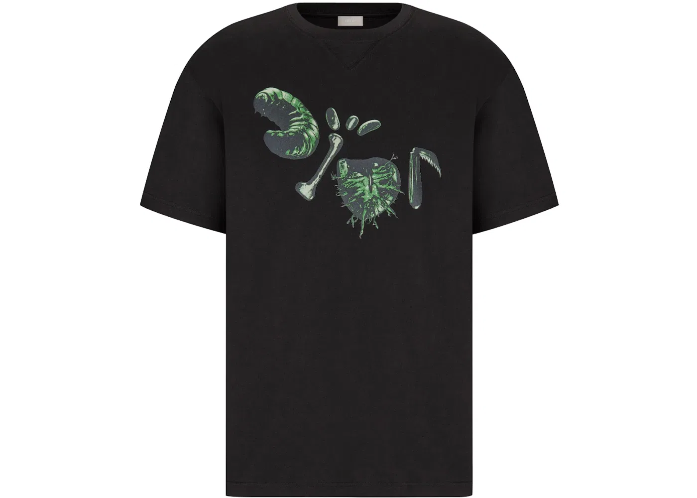 Мужская футболка с принтом Dior x CACTUS JACK Oversized T-shirt Dior, Black/Green