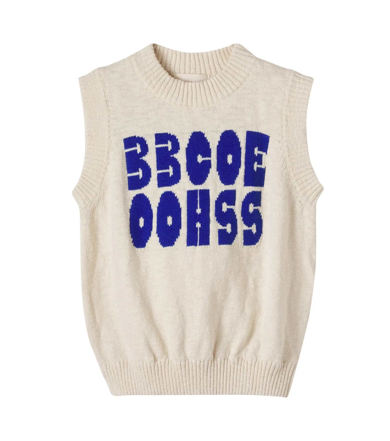 Вязаная жилетка с логотипом Bobo Choses, белый