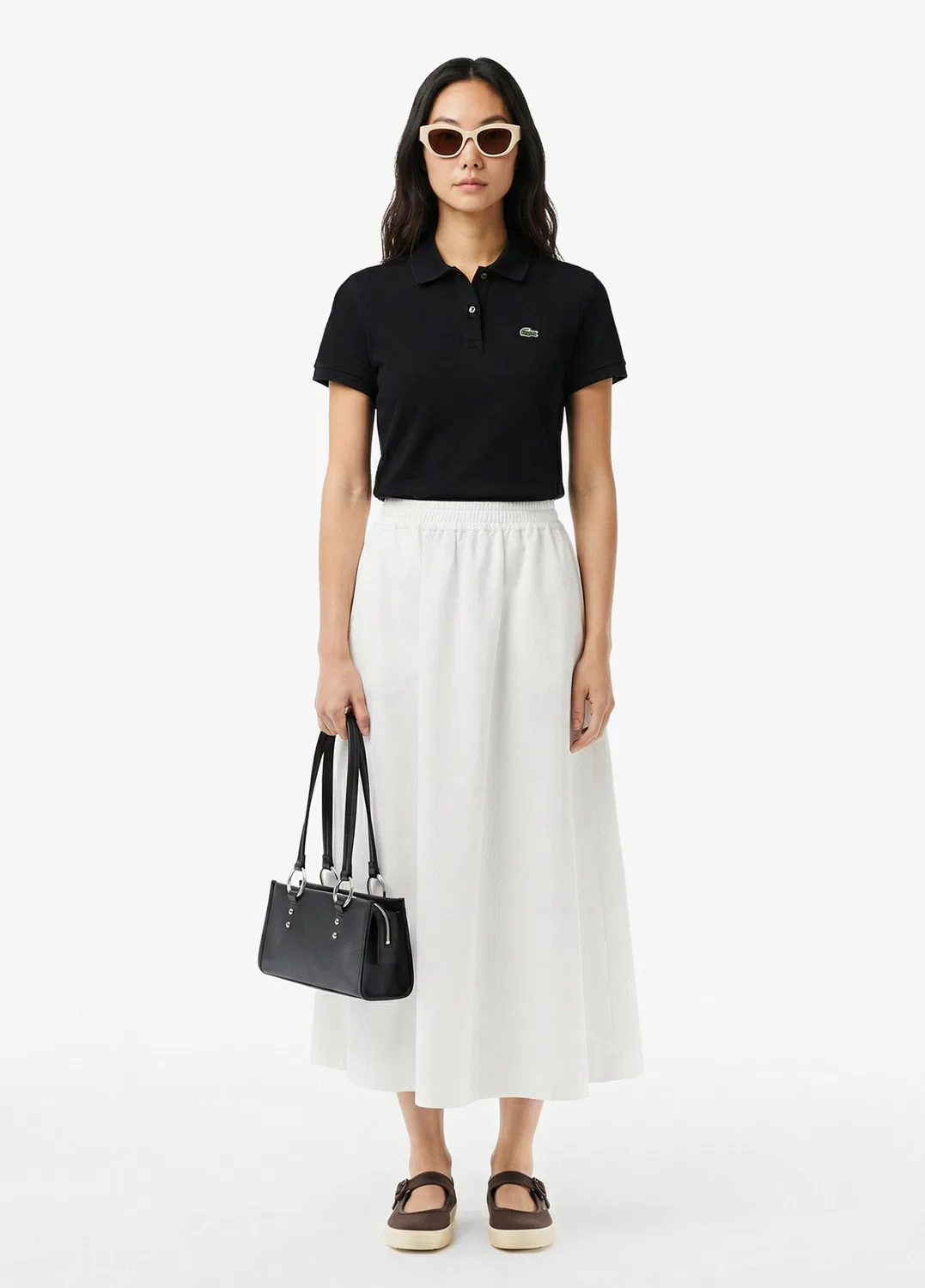 Юбка Lacoste Flare Fit, белый