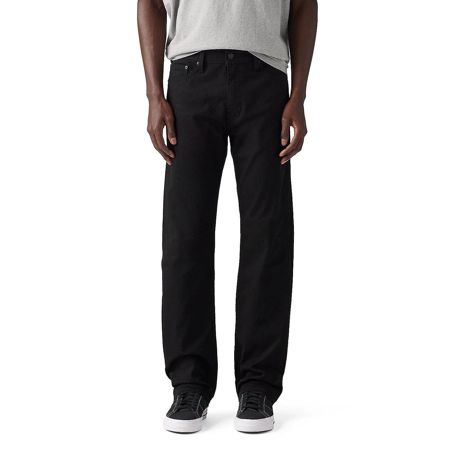 Мужские узкие прямые эластичные джинсы Levi's 513, Black