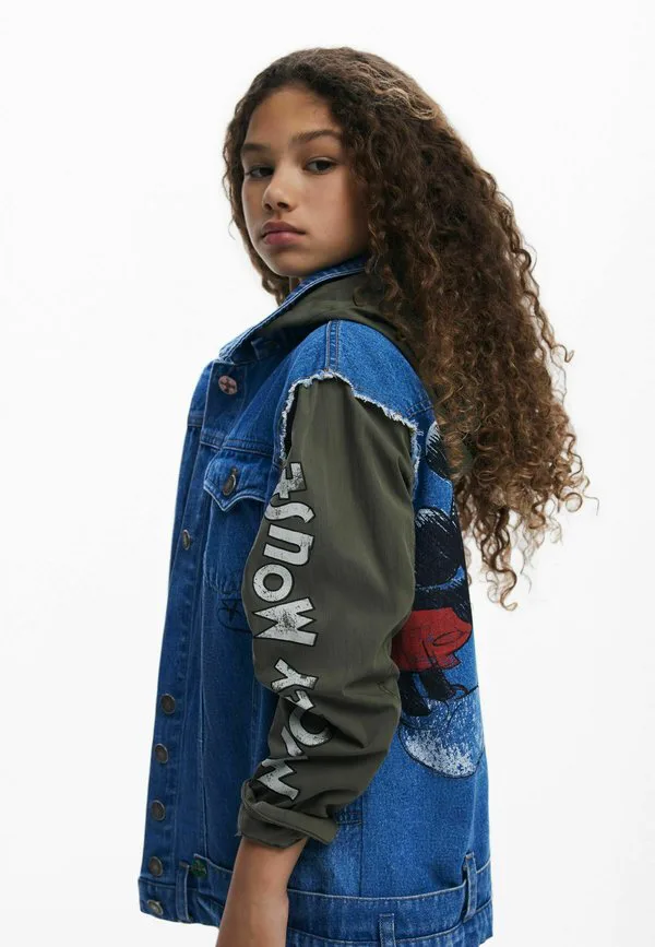 Джинсовая куртка с микки и минни маус Desigual, Blue — фото 4