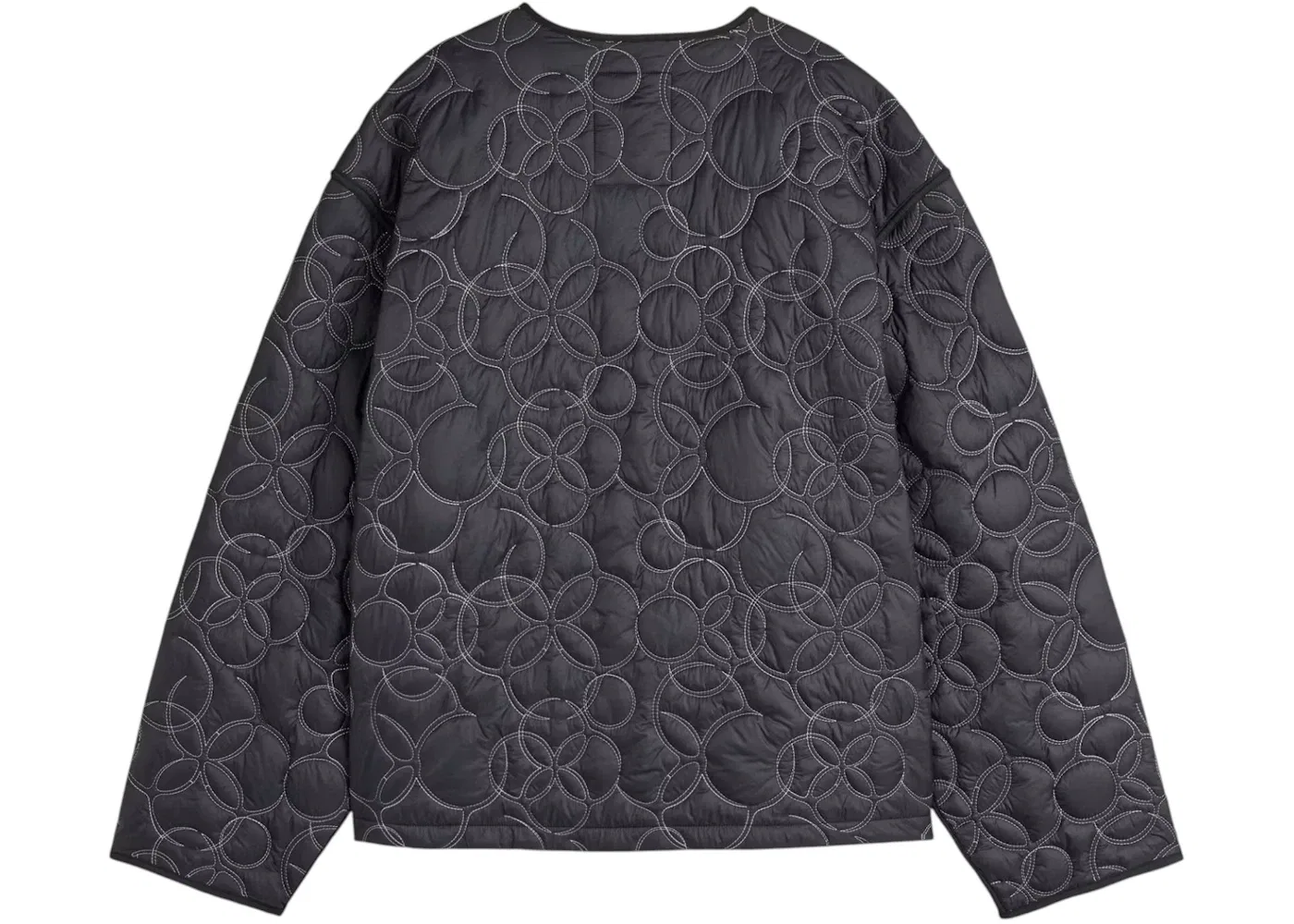 Мужская куртка-пуховик с принтом Adidas x Thug Club Padded Liner Jacket, Black/Silver Metallic — фото 2