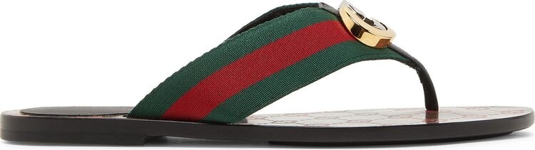 Сандалии Gucci Wmns GG Web Sandal Black, черный