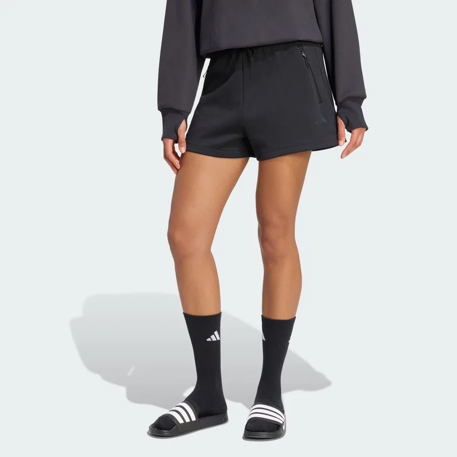 Шорты спортивные свободного кроя Z.N.E. adidas, Черный