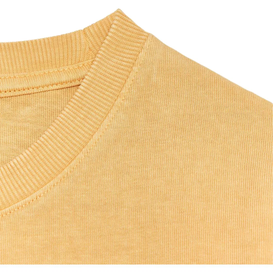 Женская футболка с круглым вырезом Yellow ZARA — фото 4