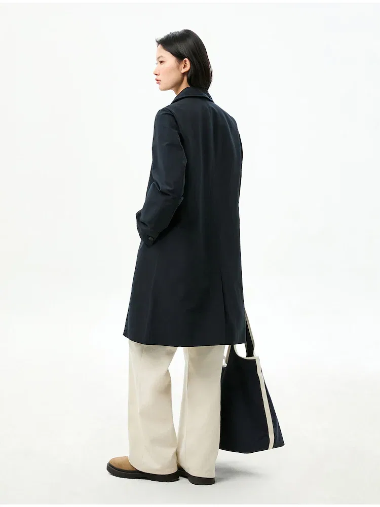 Пальто хлопковое Mac Coat TOMMY HILFIGER, Navy — фото 3