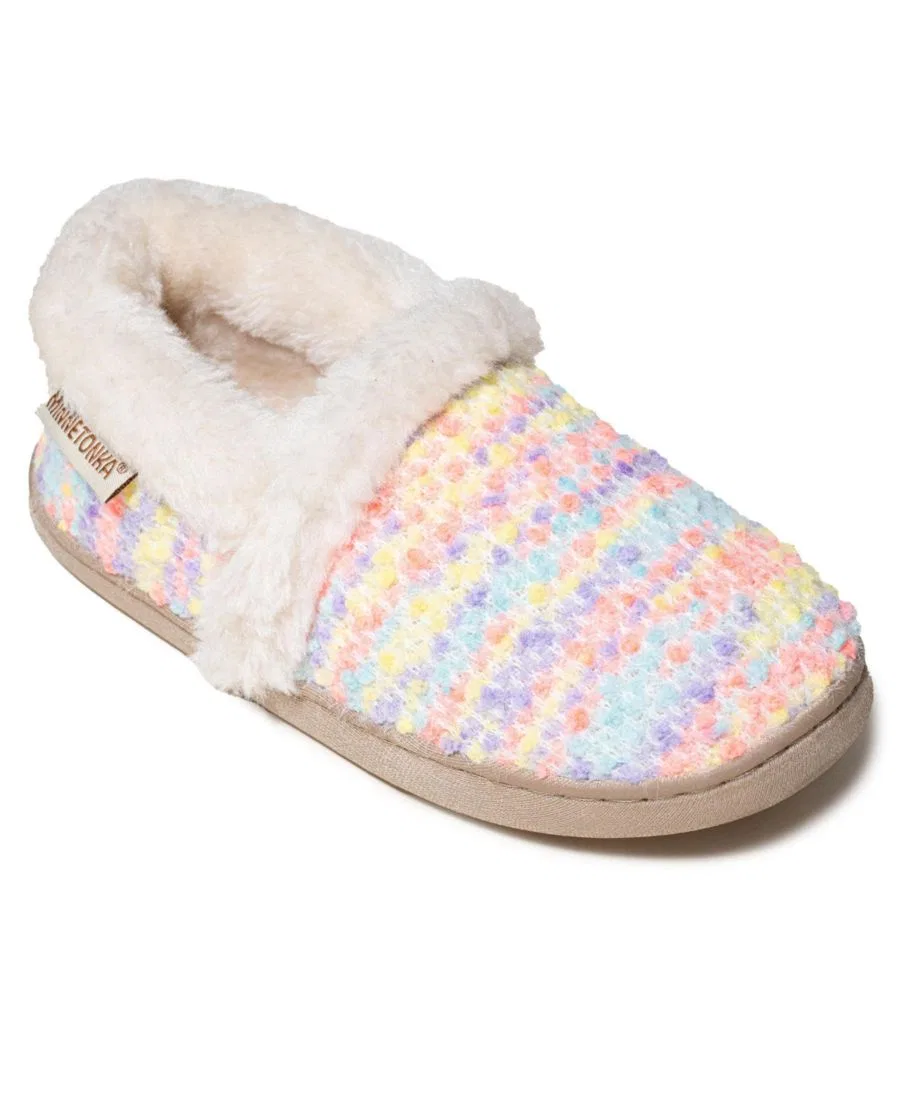 Детские тапочки Daina Faux Fur Minnetonka, Pink Multi