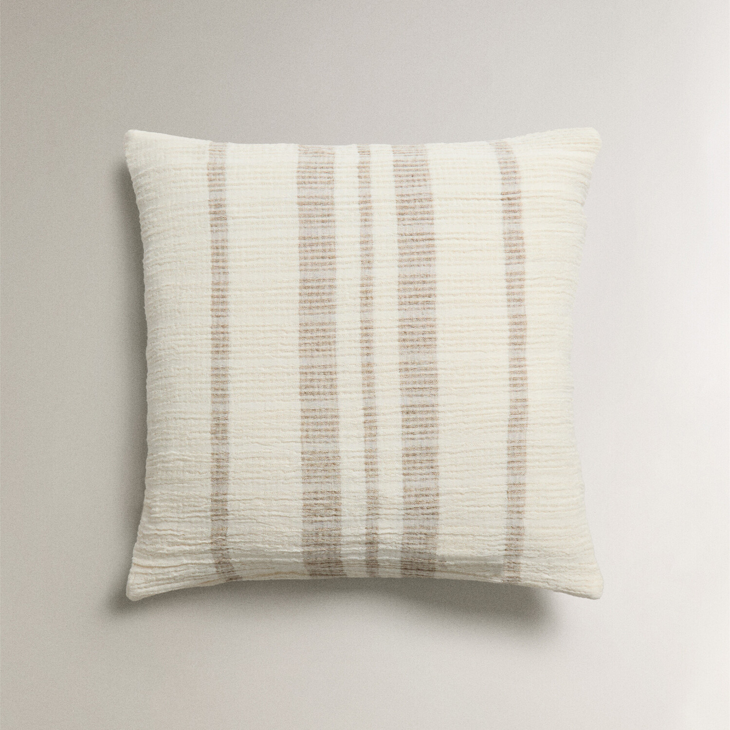 

Чехол для подушки Zara Home Striped, 45х45 см, хлопок/лен