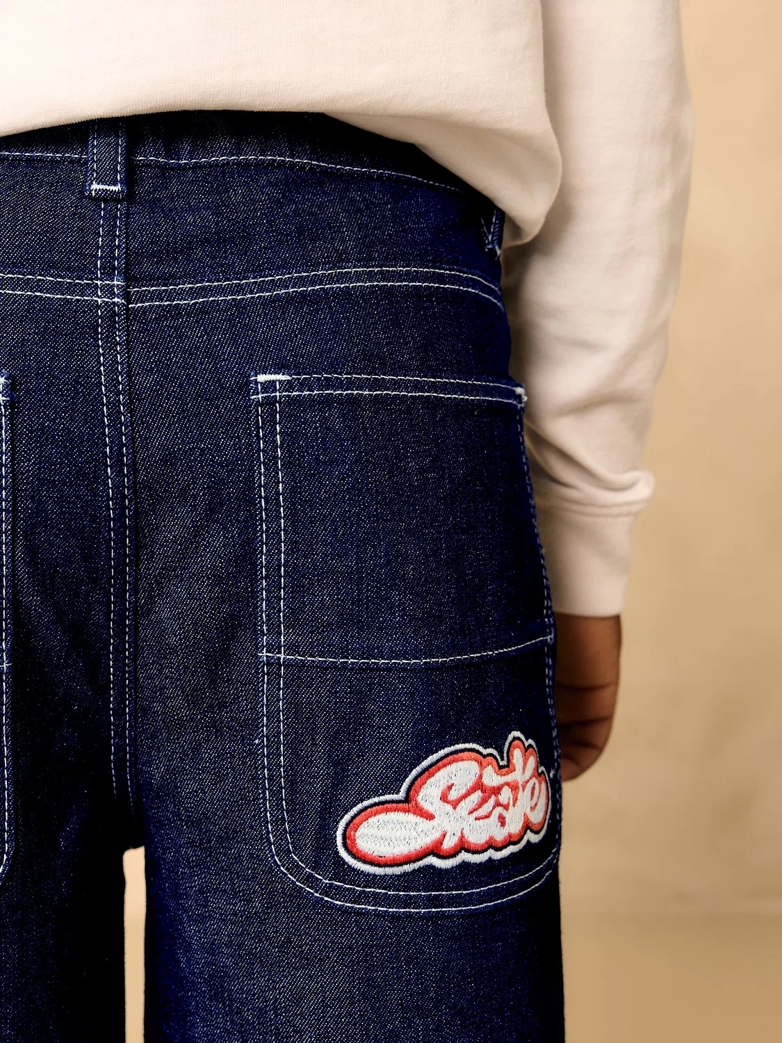 Джинсы Super-wide Fit Authentic Jeans Next, Denim Rinse — фото 4