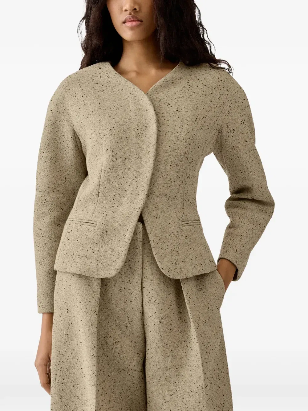 Мини-куртка Ovalo JACQUEMUS, бежевый — фото 2