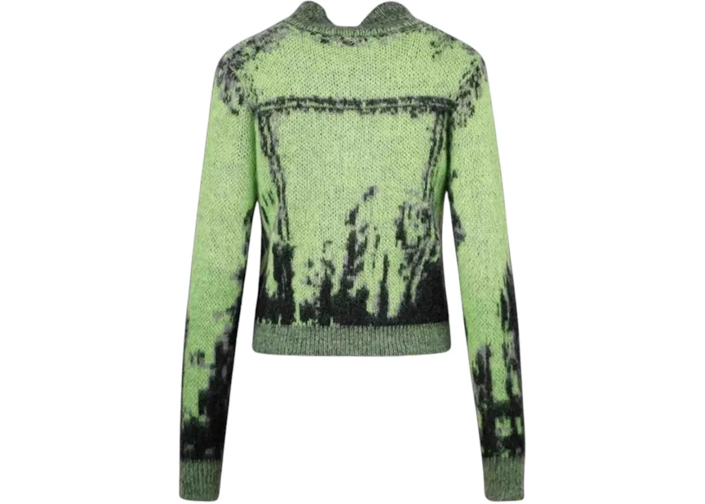 Женский свитер молния спереди M-Taphos Cara Zip Up Sweater Diesel, Green — фото 2
