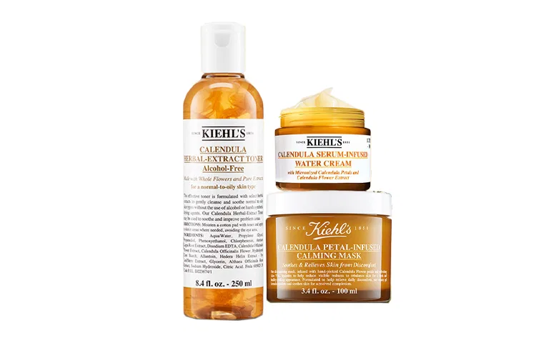Набор для ухода за кожей Calendula Flower Soothing Acne Stability Set, Kiehl's