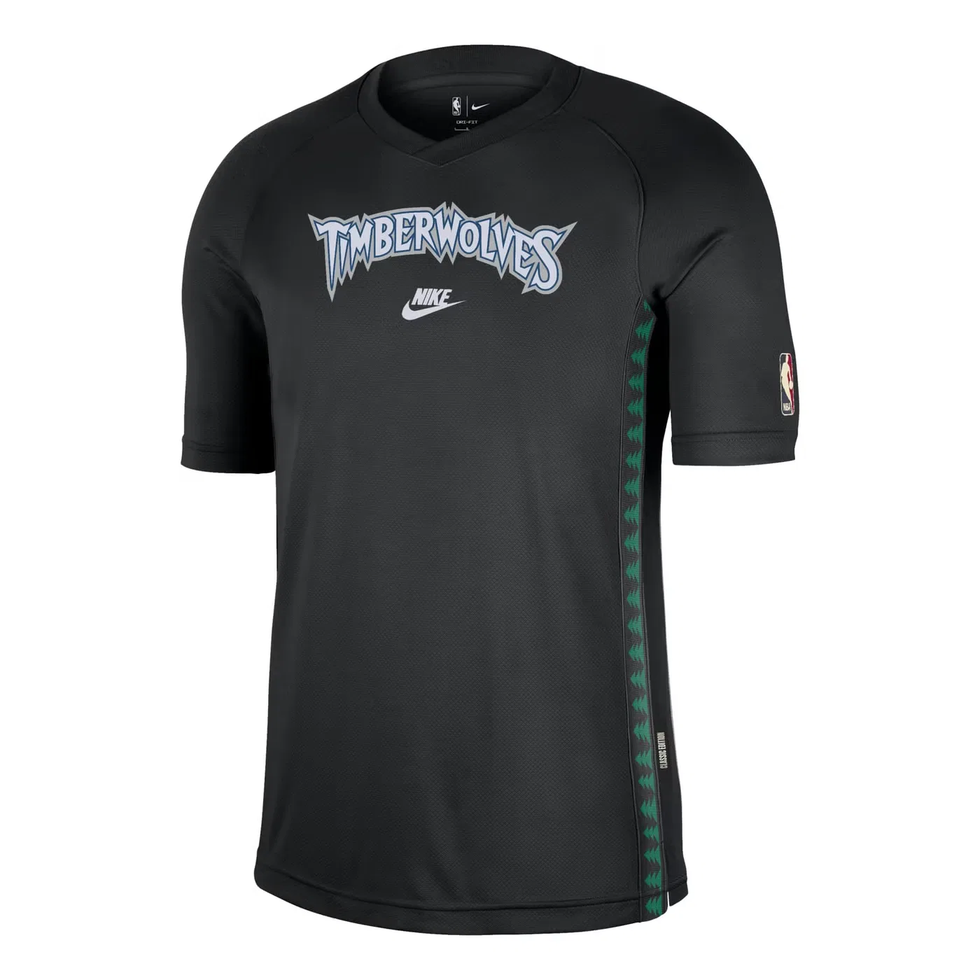 Футболка с коротким рукавом Minnesota Timberwolves 2025/26 Hardwood Classics Nike, черный