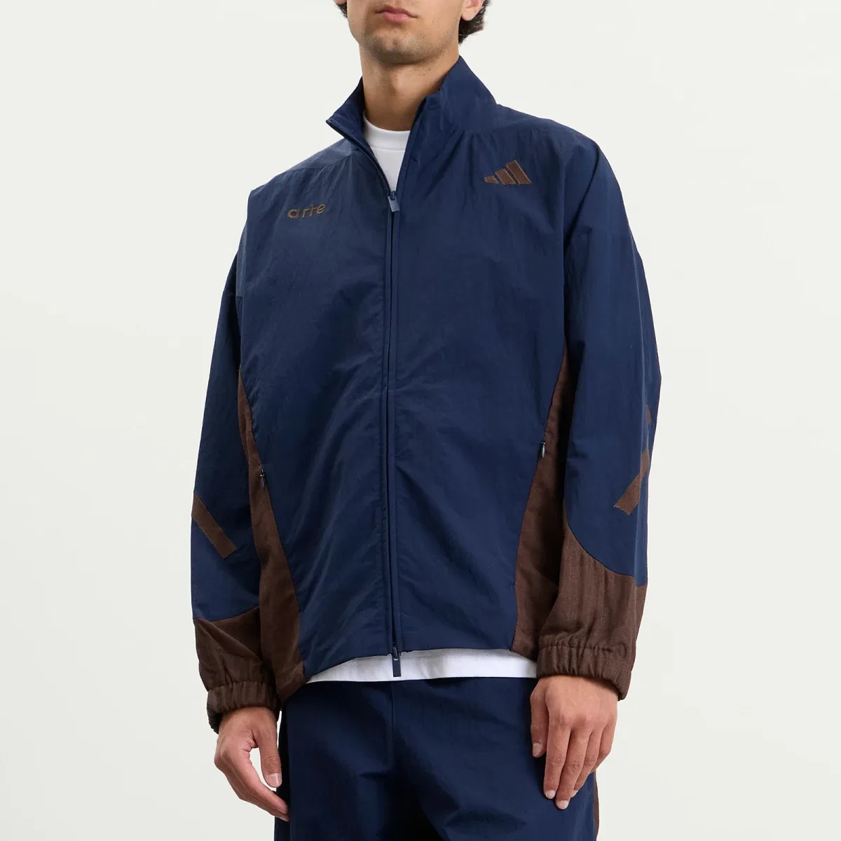 Куртка-трек Z.N.E. Adidas, Collegiate Navy & Dust Cargo — фото 2