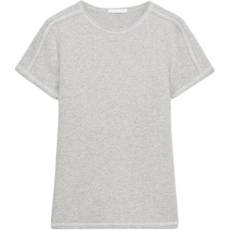 Женская футболка с принтом зебры Zebra Print Gray ZARA, Zebra Print Gray