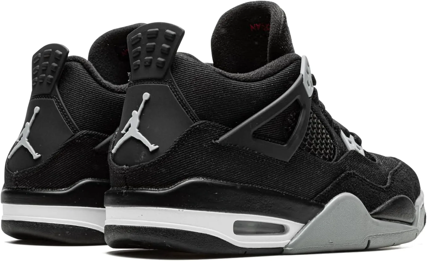 Мужские кроссовки Nike Jordan 4 Retro, размер, черный/серый/белый — фото 3