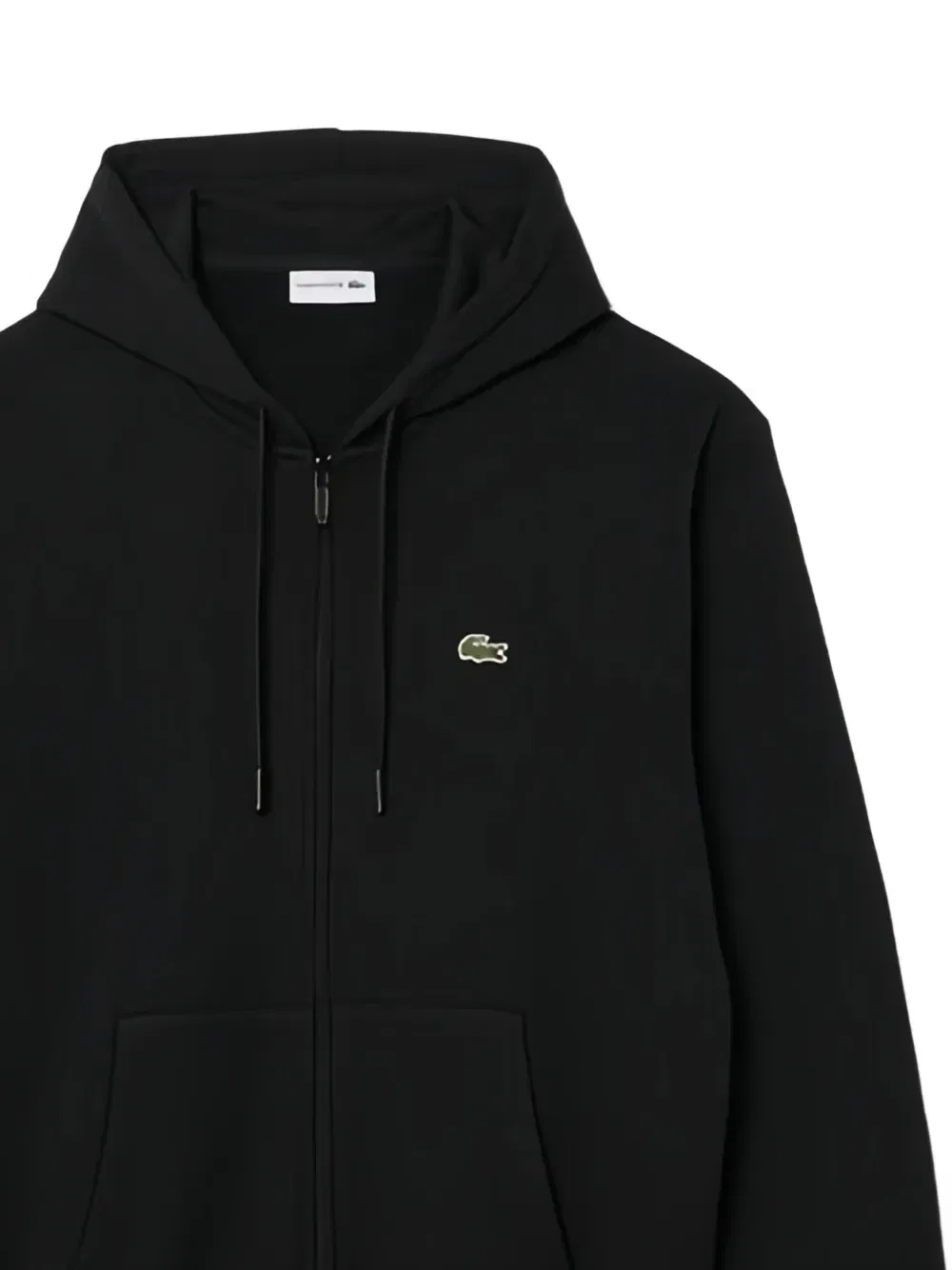 Черная толстовка на молнии Lacoste, черный — фото 2