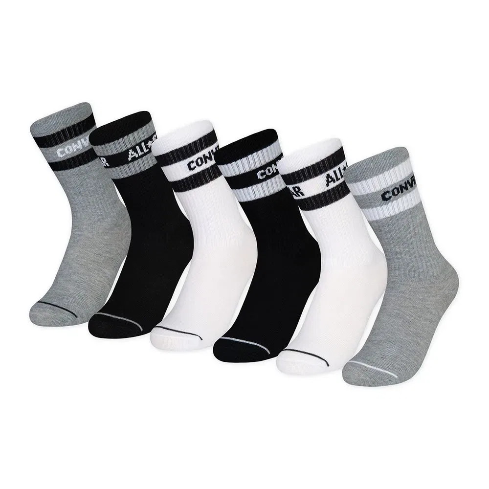 Носки Converse Kids Basic Wordmark Crew 6 пар, мультиколор